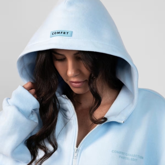 NWT Comfrt Pastel Zip Hoodie - Picture 3 of 6